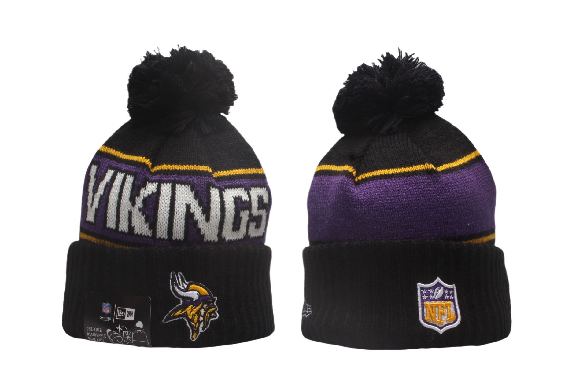 2024 NFL Minnesota Vikings purple beaines->->Sports Caps